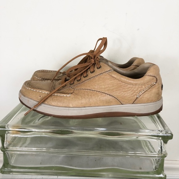 Rockport Other - Rockport Men’s 8 WIDE tan lace up casual shoes leather comfort